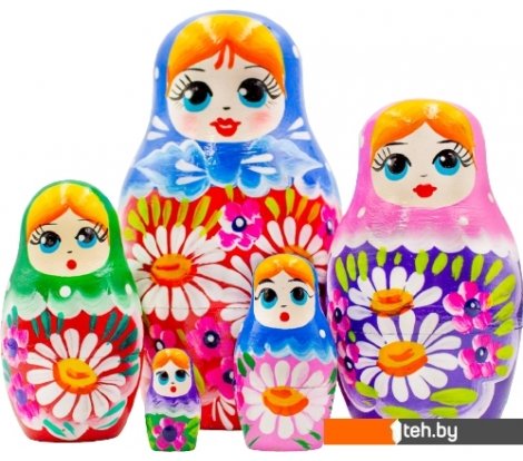  - Развивающие игрушки Брестская Фабрика Сувениров Разноцветная радужная (набор 5 шт) - Разноцветная радужная (набор 5 шт)