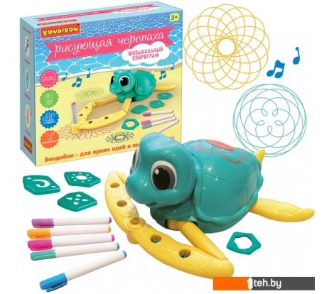 - Развивающие игрушки Bondibon Спирограф музыкальный Рисующая черепаха ВВ5504 - Спирограф музыкальный Рисующая черепаха ВВ5504