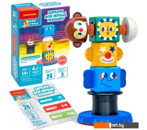  - Развивающие игрушки Bondibon Циркачи. Мой первый эквилибр ВВ5676 - Циркачи. Мой первый эквилибр ВВ5676