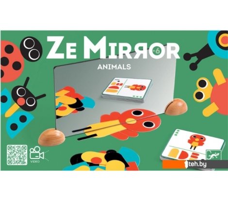  - Развивающие игрушки Djeco Найди отражение. Животные 06483 - Найди отражение. Животные 06483