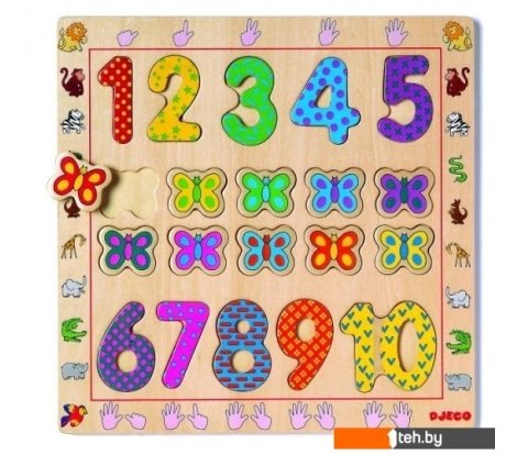  - Развивающие игрушки Djeco От 1 до 10 01801 - От 1 до 10 01801
