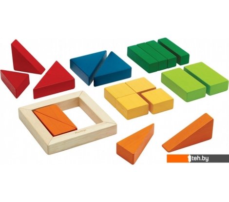  - Развивающие игрушки Plan Toys Блоки Геометрия 5467 - Блоки Геометрия 5467