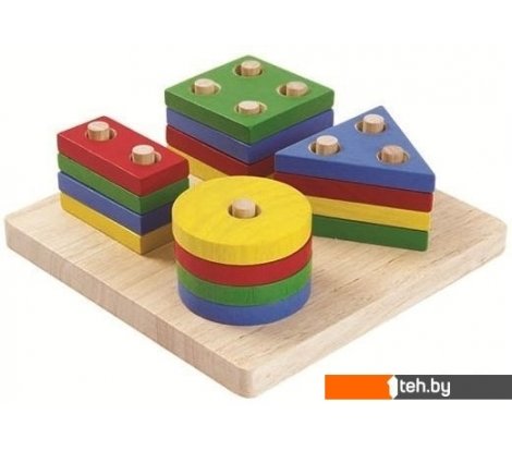  - Развивающие игрушки Plan Toys Доска с геометрическими фигурами 2403 - Доска с геометрическими фигурами 2403