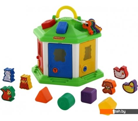 - Развивающие игрушки Полесье Логический домик 2 (в сеточке) - Логический домик 2 (в сеточке)
