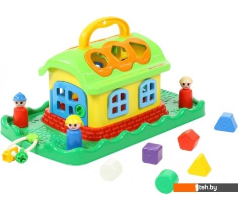  - Развивающие игрушки Полесье Сказочный домик на лужайке (в сеточке) - Сказочный домик на лужайке (в сеточке)