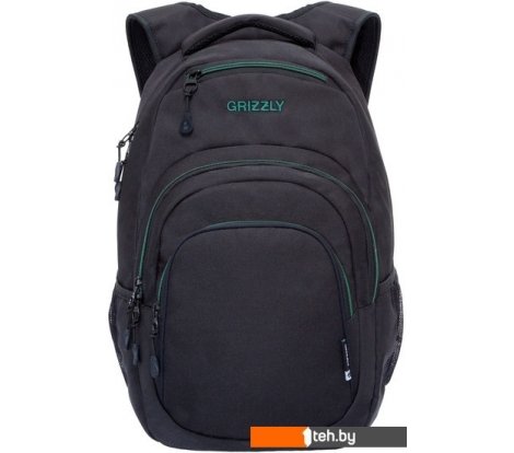  - Рюкзаки Grizzly RQ-003-31 (черный/бирюзовый) - RQ-003-31 (черный/бирюзовый)