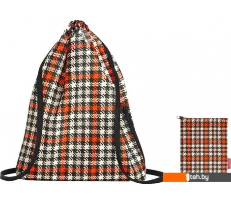  - Рюкзаки Reisenthel Mini Maxi Sacpack Glencheck Red - Mini Maxi Sacpack Glencheck Red
