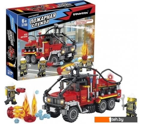  - Конструкторы Bondibon Пожарная Служба ВВ5708 Пожарная машина - Пожарная Служба ВВ5708 Пожарная машина