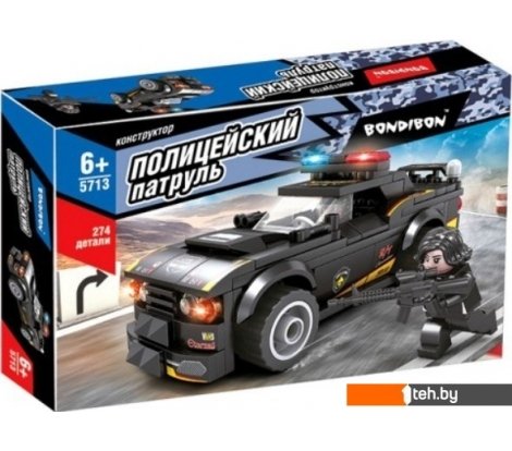  - Конструкторы Bondibon Полицейский патруль ВВ5713 Машина - Полицейский патруль ВВ5713 Машина