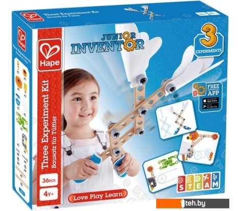  - Конструкторы Hape Junior Inventor E3030 Three Experiment Kit - Junior Inventor E3030 Three Experiment Kit