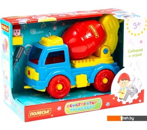  - Конструкторы Полесье 84804 Автомобиль-бетоновоз - 84804 Автомобиль-бетоновоз