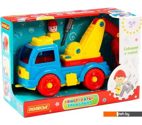  - Конструкторы Полесье 84828 Автомобиль-эвакуатор - 84828 Автомобиль-эвакуатор