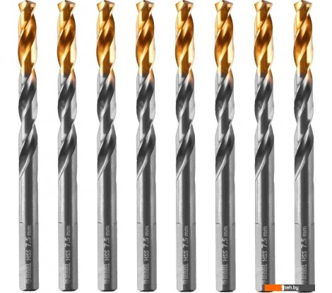  - Сверла, буры, зенкеры Denzel 717218 (8шт) - 717218 (8шт)