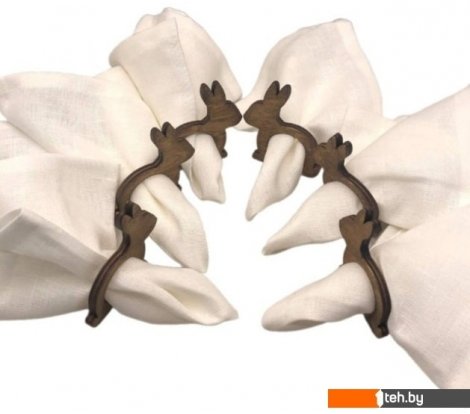  - Предметы сервировки ОМурМебель Зайцы С кольцами (6 шт) - Зайцы С кольцами (6 шт)