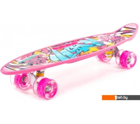  - Скейтборды, лонгборды Полесье 89564 59 см (малиновый) - 89564 59 см (малиновый)