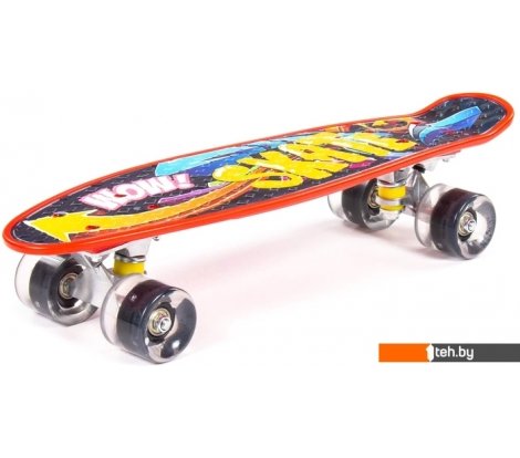  - Скейтборды, лонгборды Полесье 89595 56 см (красный) - 89595 56 см (красный)