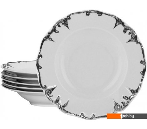  - Тарелки, салатники, блюда и наборы Lenardi Argento 666-385 (6шт) - Argento 666-385 (6шт)