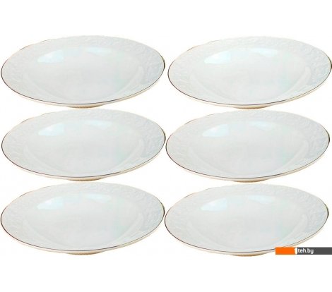 - Тарелки, салатники, блюда и наборы Lenardi Белая Роза 109-163 (6шт) - Белая Роза 109-163 (6шт)