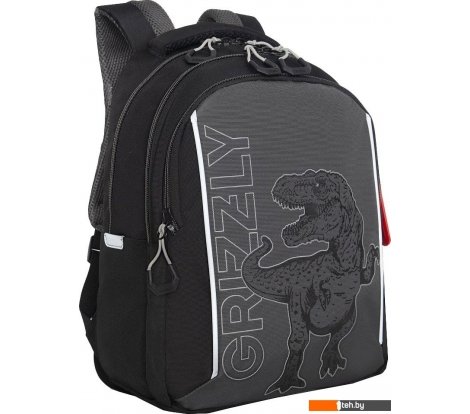  - Рюкзаки Grizzly RB-552-4 (черный/серый) - RB-552-4 (черный/серый)