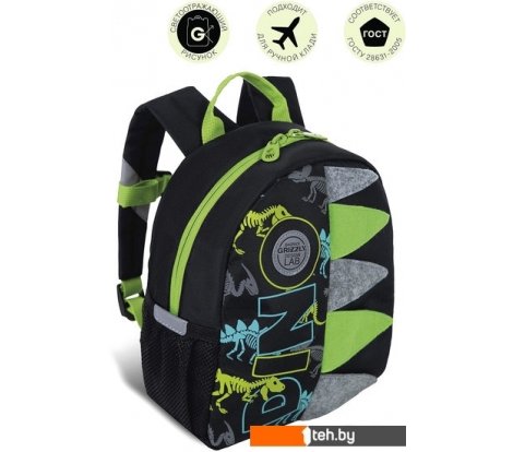  - Рюкзаки Grizzly RS-374-8 (черный) - RS-374-8 (черный)