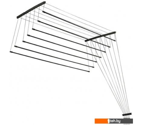  - Сушилки для белья Comfort Alumin Потолочная 7 прутьев Black Diamond 240 см (алюминий) - Потолочная 7 прутьев Black Diamond 240 см (алюминий)