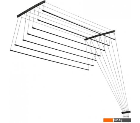  - Сушилки для белья Comfort Alumin Потолочная 7 прутьев Black Style 240 см (алюминий) - Потолочная 7 прутьев Black Style 240 см (алюминий)