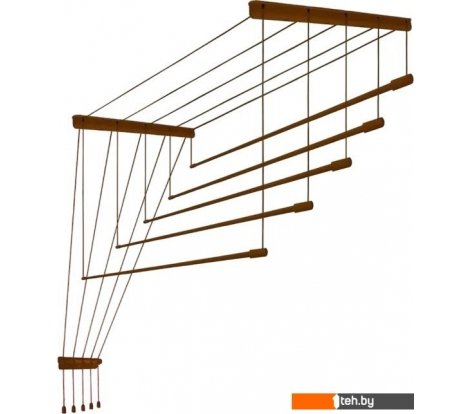  - Сушилки для белья Comfort Alumin Потолочная Алюминиевая Bronze Style 5 прутьев 2.1м (бронзовый) - Потолочная Алюминиевая Bronze Style 5 прутьев 2.1м (бронзовый)