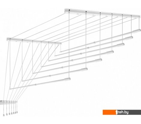  - Сушилки для белья Comfort Alumin Group Потолочная телескопическая 7 прутьев 120-200см (алюминий) - Group Потолочная телескопическая 7 прутьев 120-200см (алюминий)