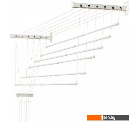  - Сушилки для белья Comfort Alumin Group Универсальное крепление телескопическая Лифт 6 прутьев 140-250см (алюминий/белый) - Group Универсальное крепление телескопическая Лифт 6 прутьев 140-250см (алюминий/белый)