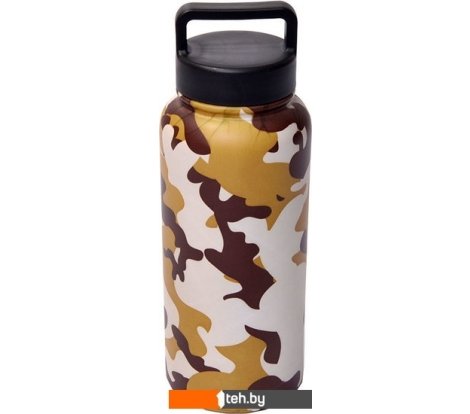 - Термосы, термокружки и многоразовые стаканы Fissman 9754 880 мл (коричневый) - 9754 880 мл (коричневый)