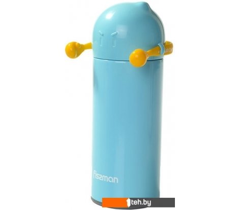 - Термосы, термокружки и многоразовые стаканы Fissman 9651 300 мл (голубой) - 9651 300 мл (голубой)