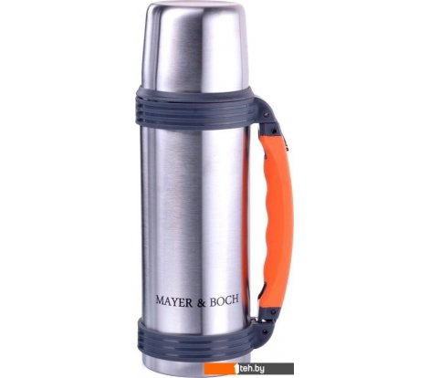  - Термосы, термокружки и многоразовые стаканы Mayer&Boch 28044 0.75л (серый/оранжевый) - 28044 0.75л (серый/оранжевый)