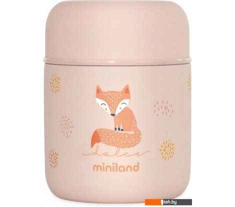 - Термосы, термокружки и многоразовые стаканы Miniland Thermy Dolce Mini 280мл (розовый/лисенок) - Thermy Dolce Mini 280мл (розовый/лисенок)