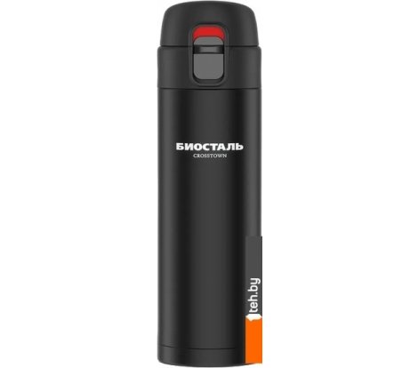  - Термосы, термокружки и многоразовые стаканы БИОСТАЛЬ Crosstown NMU-B 420мл (атласный черный) - Crosstown NMU-B 420мл (атласный черный)