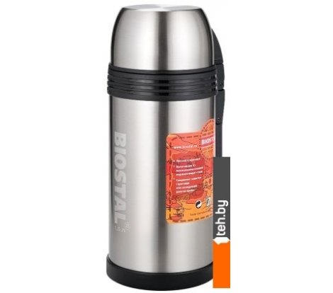  - Термосы, термокружки и многоразовые стаканы БИОСТАЛЬ NGP-1500P (серебристый) - NGP-1500P (серебристый)