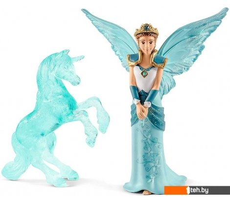  - Роботы, трансформеры, фигурки Schleich Эльфийка Айела и ледяная статуя единорога 70587 - Эльфийка Айела и ледяная статуя единорога 70587