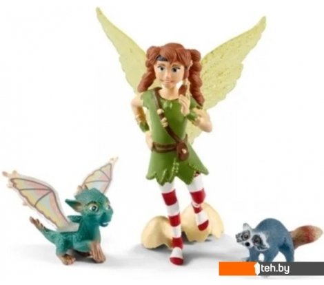  - Роботы, трансформеры, фигурки Schleich Эльфийка Марвин с Нугуром и Пиу 70581 - Эльфийка Марвин с Нугуром и Пиу 70581