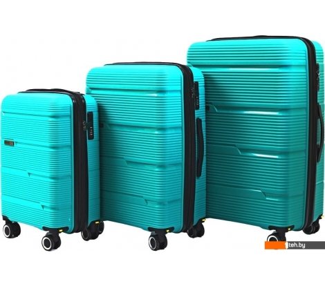  - Чемоданы, сумки-тележки Pride РР-203 (3шт, бирюзовый) - РР-203 (3шт, бирюзовый)