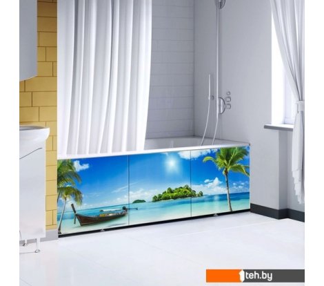  - Экраны под ванну Comfort Alumin Пляж 3D 1.5 - Пляж 3D 1.5