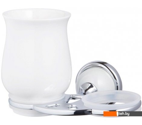  - Аксессуары для ванной и туалета Bisk 06899 (хром/белый) - 06899 (хром/белый)