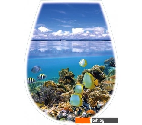  - Сиденья и крышки для унитазов и биде Bisk Lilia Foto 04154 (океан) - Lilia Foto 04154 (океан)