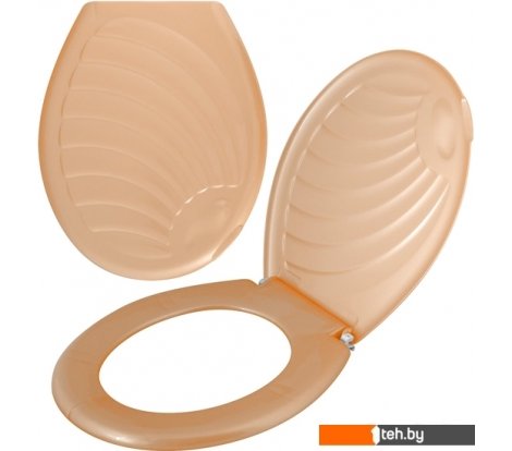  - Сиденья и крышки для унитазов и биде Мультидом СБ72-91 (ракушка, бежевый) - СБ72-91 (ракушка, бежевый)