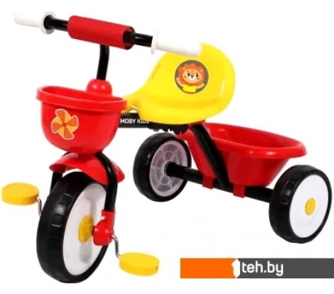  - Детские велосипеды Moby Kids Primo Львенок (красно-желтый) - Primo Львенок (красно-желтый)