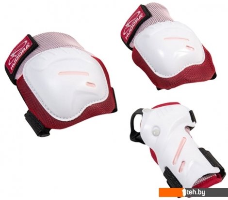  - Спортивная защита Hudora Biomechanisches Protektoren Set Comfort 83051 (S, Rosa) - Biomechanisches Protektoren Set Comfort 83051 (S, Rosa)