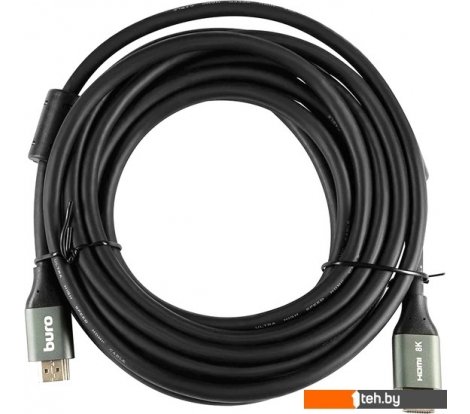  - Кабели, адаптеры, разветвители Buro BHP-HDMI-2.1-5G HDMI - HDMI (5 м, черный) - BHP-HDMI-2.1-5G HDMI - HDMI (5 м, черный)