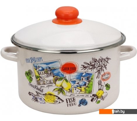  - Кастрюли Эмаль Греческая кухня 33-Б1614/4М - Греческая кухня 33-Б1614/4М