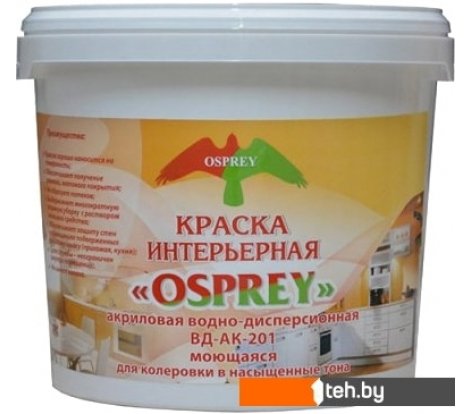  - Краски и эмали Osprey ВД-АК-201 влагостойкая 14кг (под колеровку) - ВД-АК-201 влагостойкая 14кг (под колеровку)