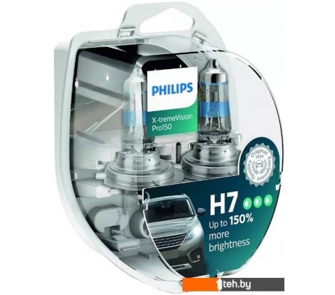  - Автомобильные лампы Philips H7 X-tremeVision Pro150 2шт - H7 X-tremeVision Pro150 2шт