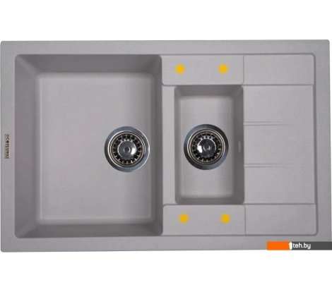  - Кухонные мойки Ecoshtein Rechteck 781.5 (серый шелк) - Rechteck 781.5 (серый шелк)