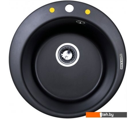  - Кухонные мойки Zigmund & Shtain Kreis 480 (черный базальт) - Kreis 480 (черный базальт)